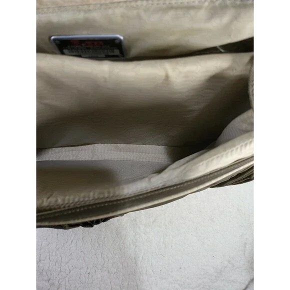 TUMI T-Tech Messenger Large Crossbody Laptop Carry Bag Olive Green Brown